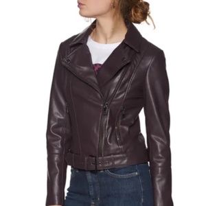 Ted Baker women’s Brand New Biker faux Leather Jacket